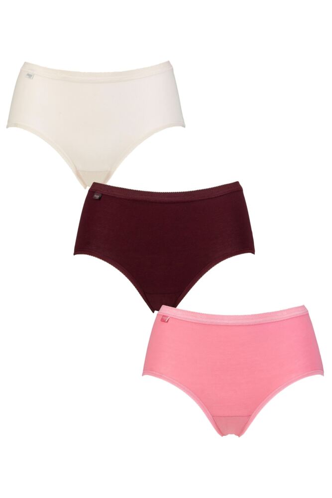 Ladies 3 Pair Sloggi Basic Midi Briefs – Theunderwearshop.co.uk