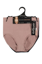 Load image into Gallery viewer, Ladies 2 Pack Ambra Seamless Smoothies Full Brief Underwear
