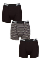 Load image into Gallery viewer, Mens 3 Pack SOCKSHOP Dare to Wear Plain and Striped Bamboo Trunks
