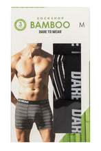 Load image into Gallery viewer, Mens 3 Pack SOCKSHOP Dare to Wear Plain and Striped Bamboo Trunks
