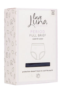 Ladies 1 Pack Love Luna Period Full Briefs