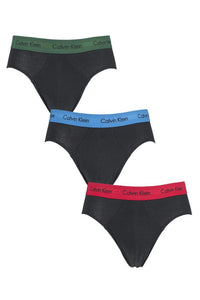 Mens 3 Pack Calvin Klein Cotton Stretch Hip Briefs