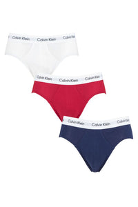 Mens 3 Pack Calvin Klein Cotton Stretch Hip Briefs