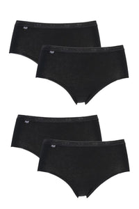 Pack of 4 basic + midi knickers in cotton Sloggi
