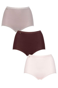 Ladies 3 Pair Sloggi Basic Maxi Briefs