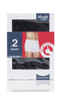 Mens 2 Pack Sloggi 24/7 Basic Natural Cotton Hipster Briefs