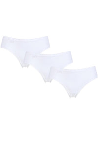 Ladies 3 Pack Sloggi 24/7 Cotton Lace Hipster Briefs