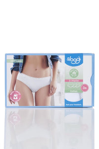 Ladies 3 Pack Sloggi 24/7 Cotton Lace Hipster Briefs