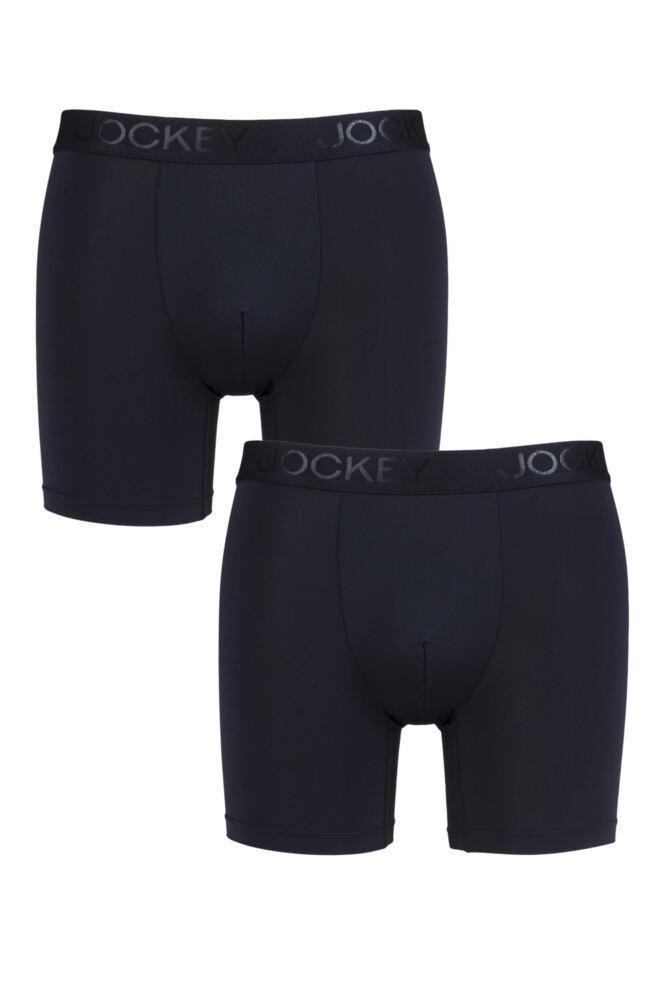 Mens 2 Pack Jockey Microfiber Air Boxer Trunks