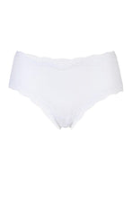 Load image into Gallery viewer, Ladies 1 Pair Kinky Knickers Simply Plain Classic Knicker with Nottingham Lace Trim In White
