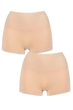 Load image into Gallery viewer, Ladies 2 Pack Ambra Seamless Smoothies Shorties Underwear
