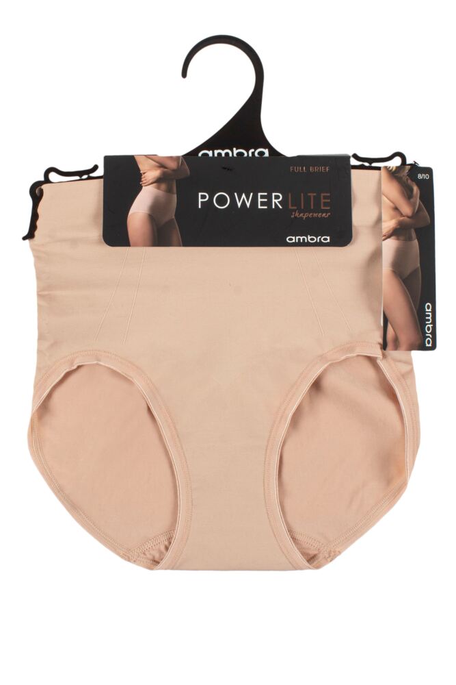 Ladies 1 Pack Ambra Powerlite Hi Waisted Brief Underwear –