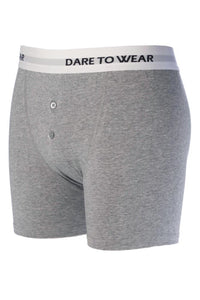 Mens 1 Pack SOCKSHOP Dare to Wear Bamboo Button Front Boxer Trunks