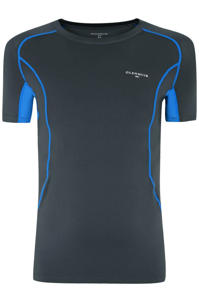 Mens 1 Pack Glenmuir Short Sleeved Compression Base Layer T-Shirt