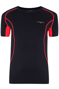 Mens 1 Pack Glenmuir Short Sleeved Compression Base Layer T-Shirt