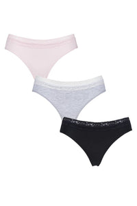 Ladies 3 Pair SOCKSHOP Lazy Panda Bamboo Briefs