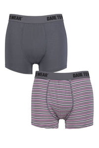 Mens 2 Pack SOCKSHOP Dare To Wear Bamboo Trunks