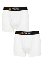 Load image into Gallery viewer, Mens 2 Pack Farah Classic Striped and Plain Bamboo Keyhole Trunks
