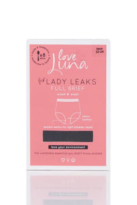 Ladies 1 Pack Love Luna Lady Leaks Full Briefs