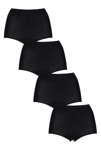 Ladies 4 Pack SOCKSHOP Lazy Panda Bamboo Maxi Briefs