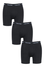 Load image into Gallery viewer, Mens 3 Pack Calvin Klein Cotton Stretch Longer Leg Boxer Brief Shorts
