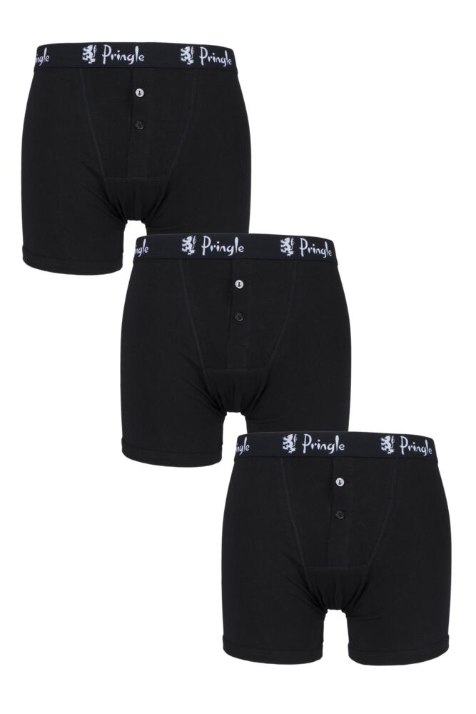 Mens 3 Pack Pringle Button Front Cotton Boxer Shorts – theunderwearshop ...