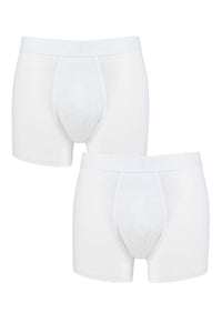 Mens 2 Pack Pringle Plain Hipster Trunks