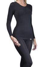 Load image into Gallery viewer, Ladies 1 Pack Heat Holders Long Sleeved 0.39 Tog Thermal Vest
